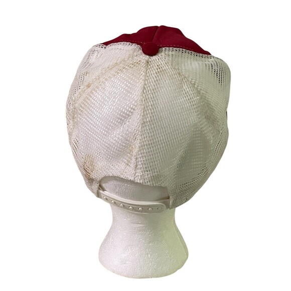 VTG 1992 Winston Cup Daytona 500 Red Trucker Snapback Mesh Rope Ball Cap Hat - Picture 4 of 5